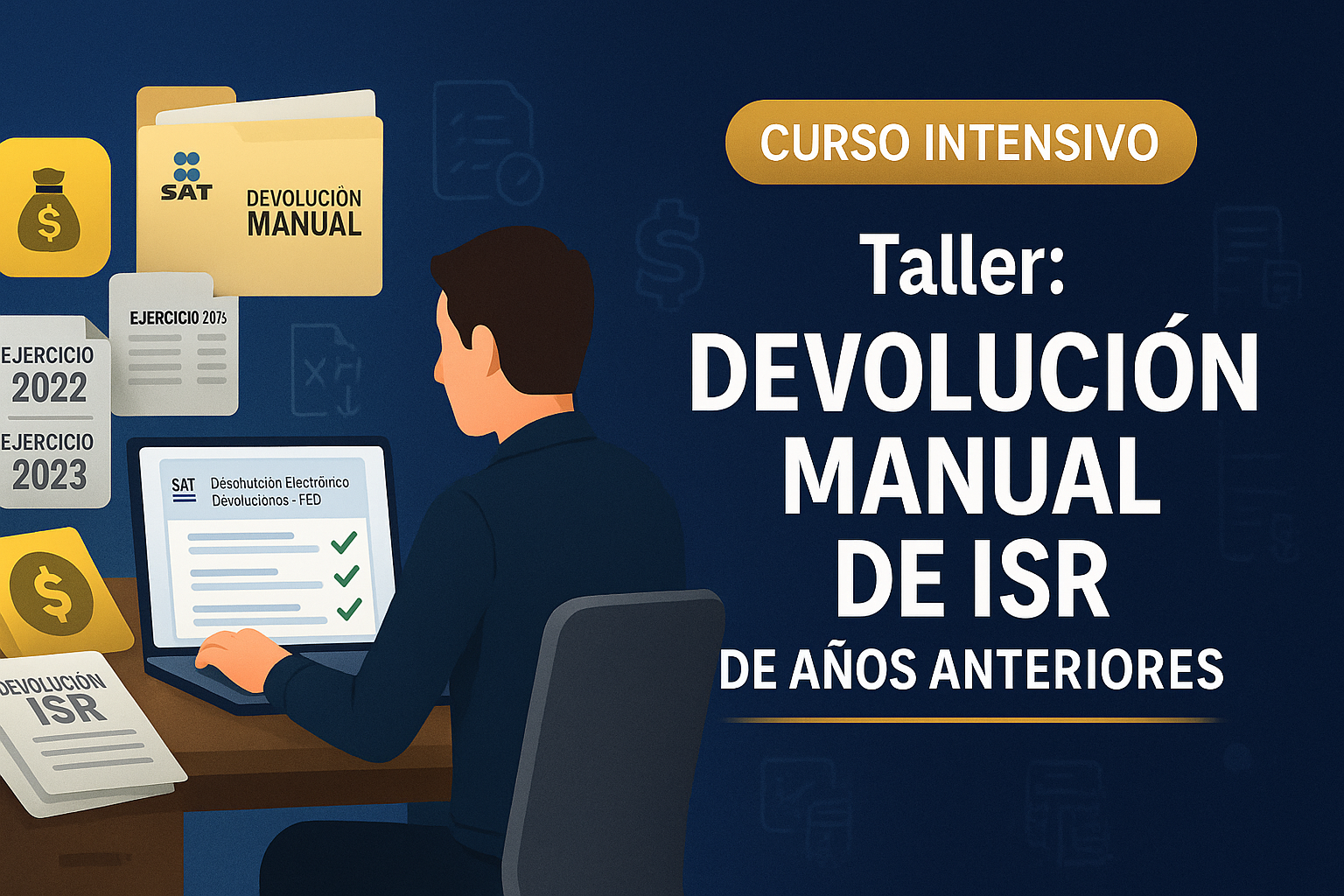Taller: Devolución manual de ISR (ejercicios anteriores)